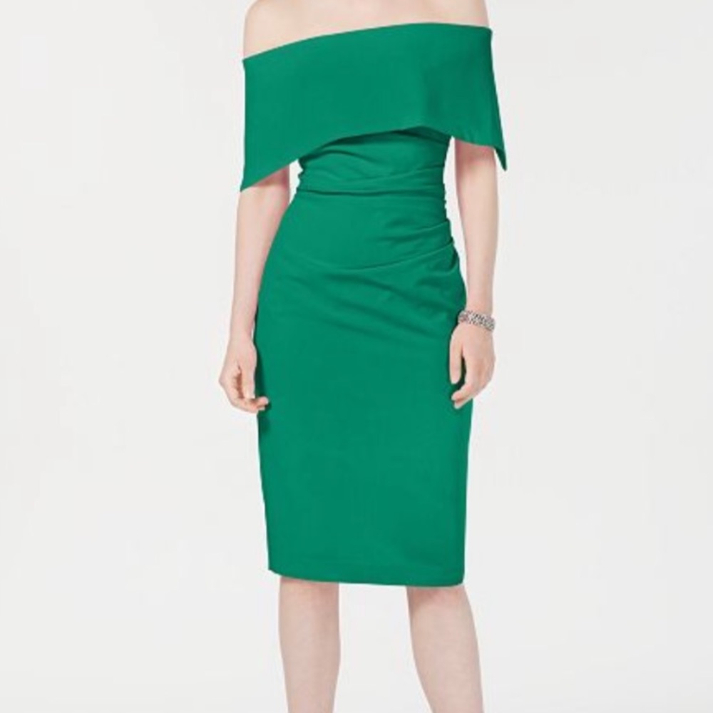 Vince Camuto NWT 6 off the shoulder cocktail dress